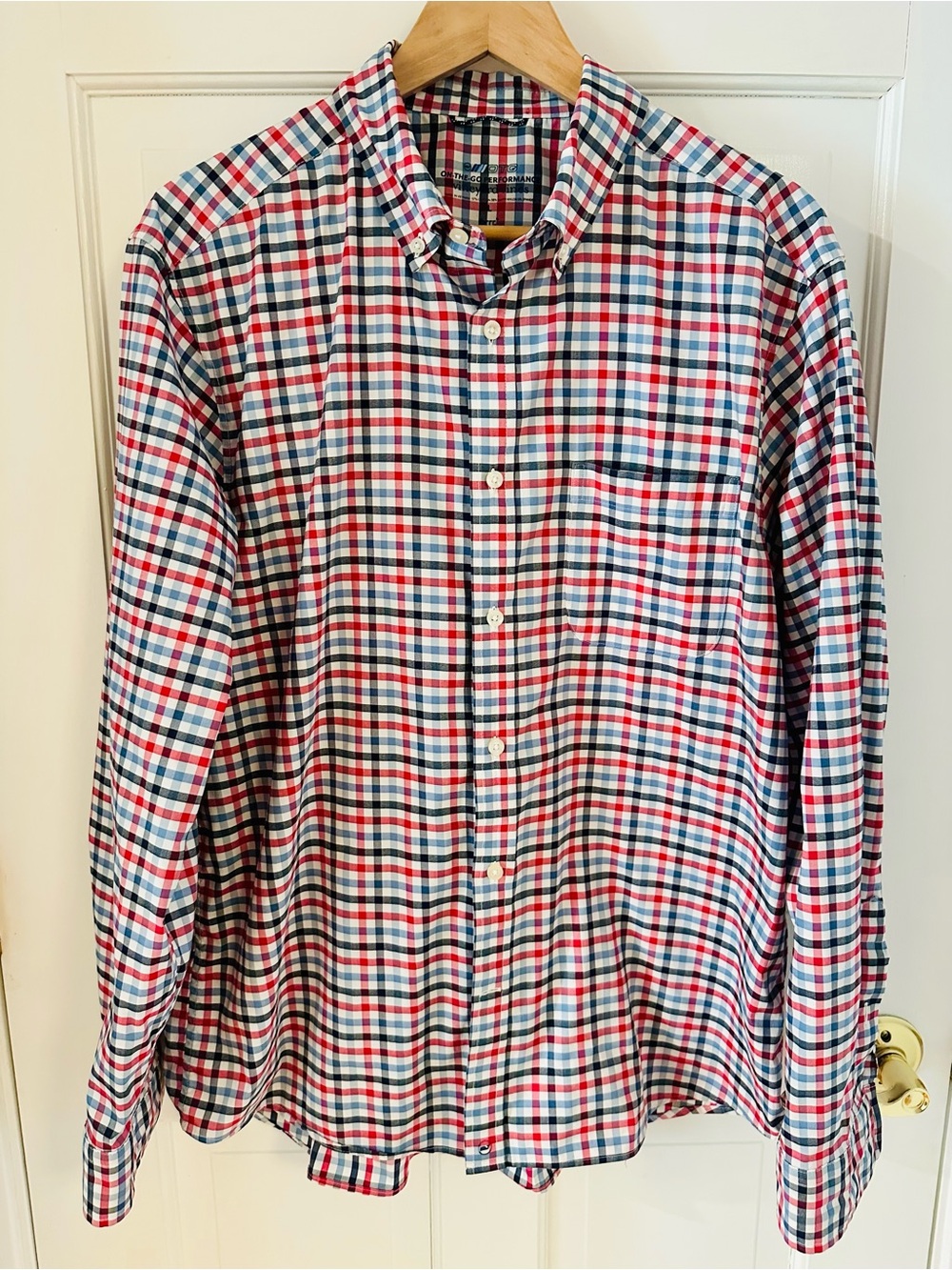 Vineyard Vines Men's Button-Down Plaid Shirt - Red, Blue & White
